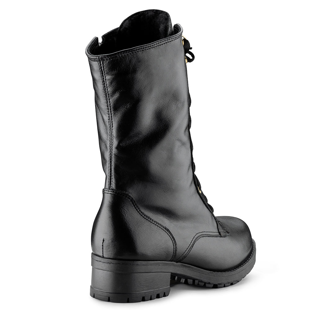 Women's Boot in Genuine Leather Lined in Wool Ref. 159