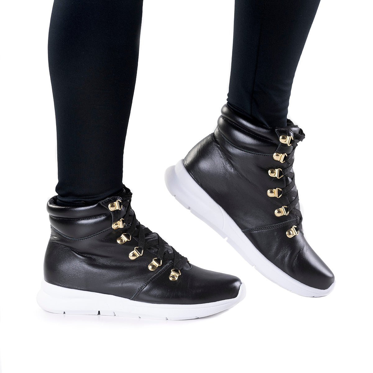 Women's Boot in Genuine Leather Lined in Wool Ref. 25106