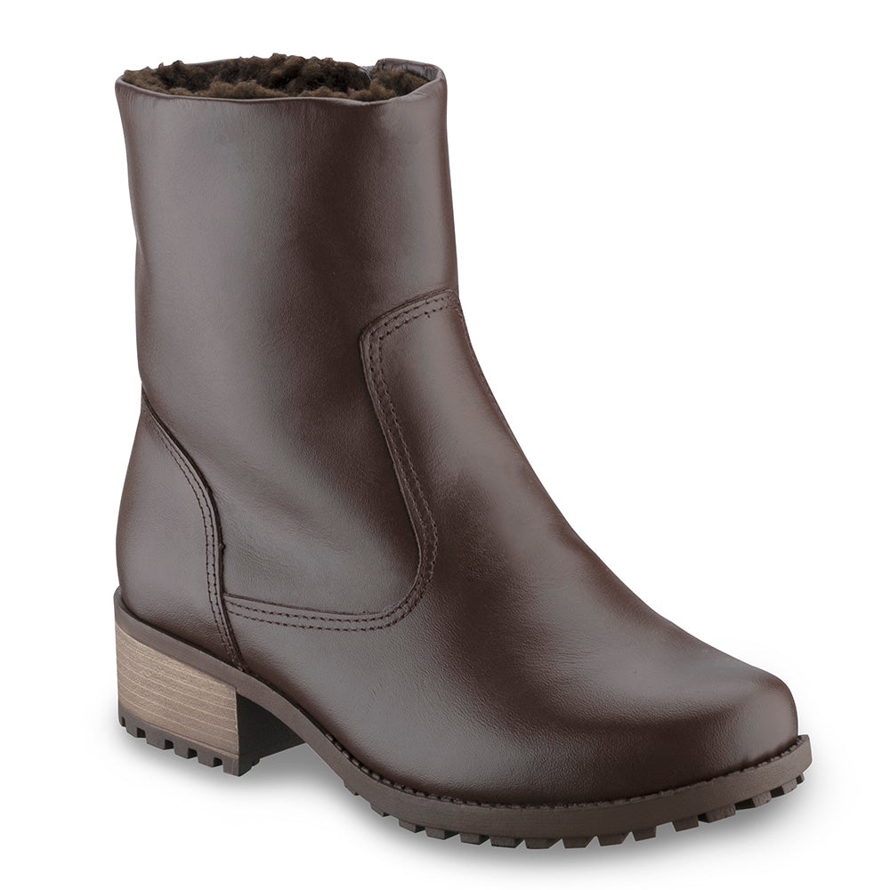 Women's Boot in Genuine Leather Lined in Wool Ref. 1501