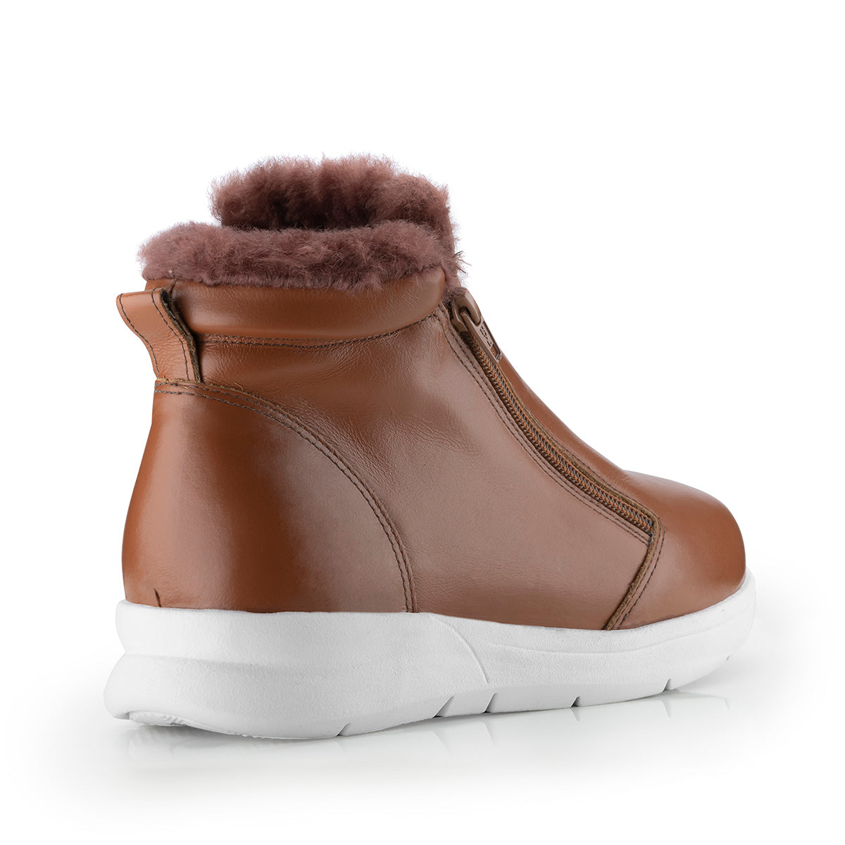 Women's Boot in Genuine Leather Lined with Natural Sheepskin Ref. 25105CA