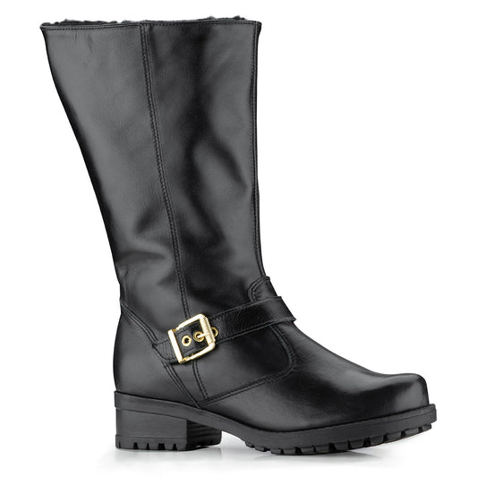 Women's Boot in Genuine Leather Lined in Wool Ref. 25914