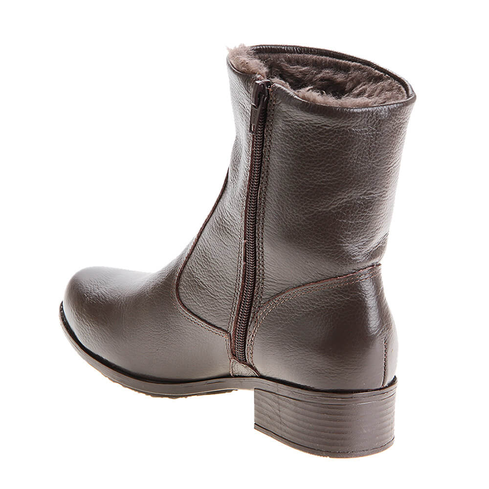 Women's Boot in Genuine Leather Lined in Wool Ref. 20078