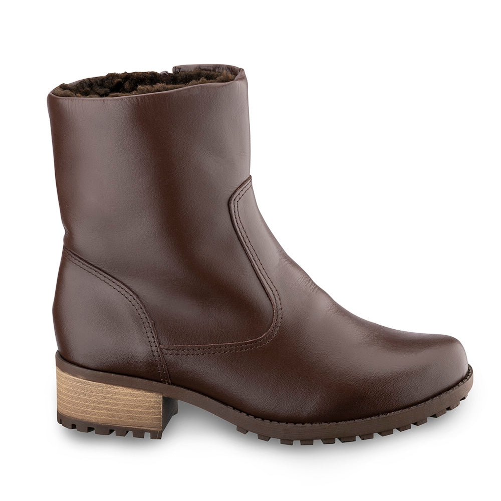 Women's Boot in Genuine Leather Lined with Natural Sheepskin Ref. 1501CA