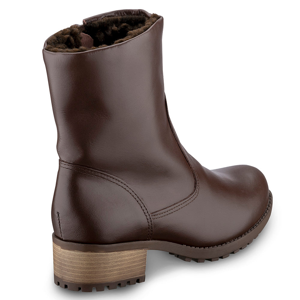 Women's Boot in Genuine Leather Lined with Natural Sheepskin Ref. 1501CA