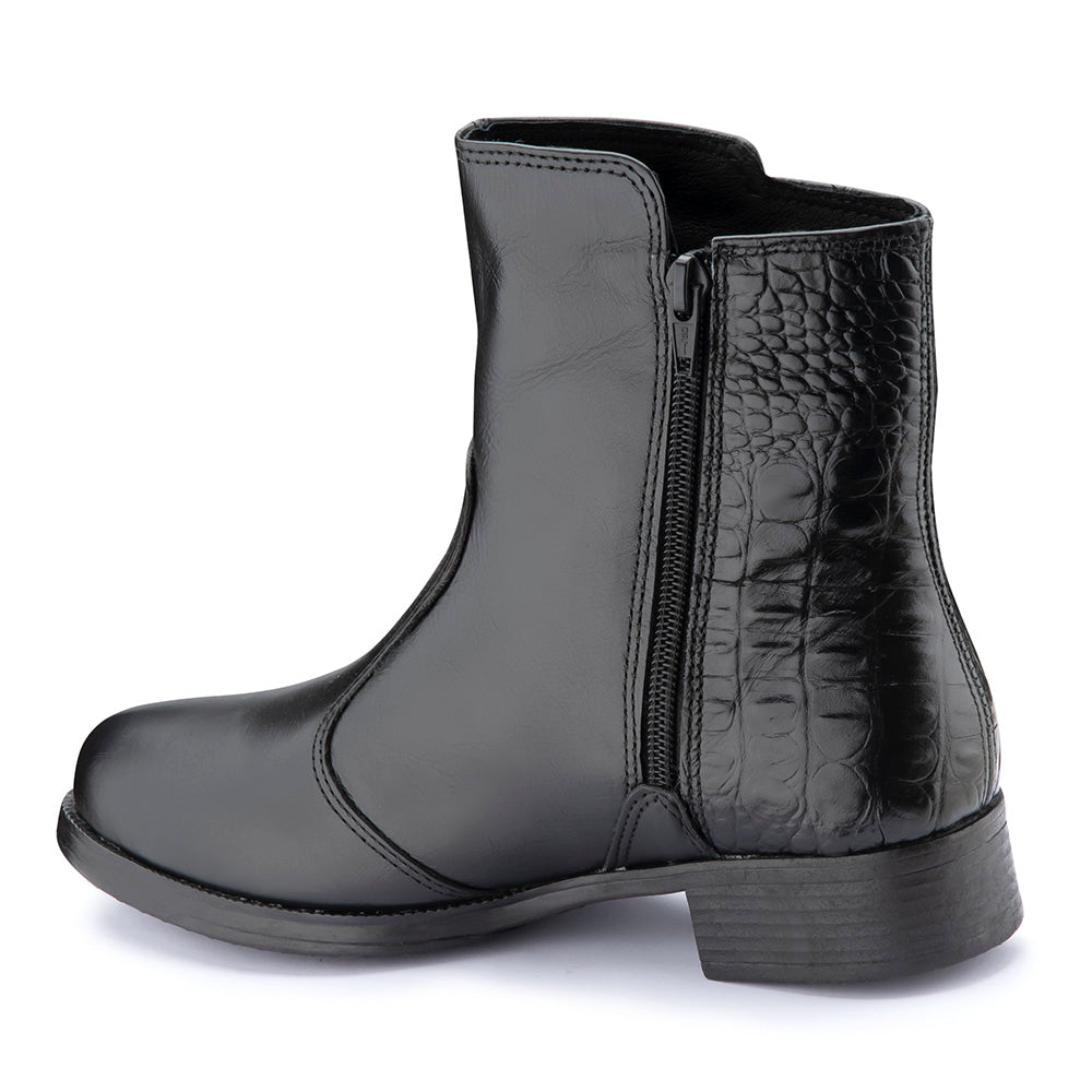 Women's Boot in Genuine Leather Lined in Wool Ref. 167