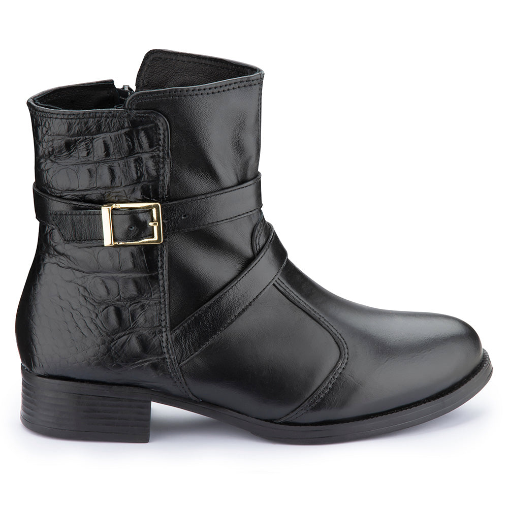 Women's Boot in Genuine Leather Lined in Wool Ref. 168