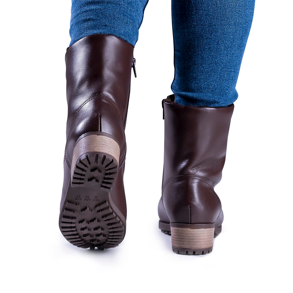 Women's Boot in Genuine Leather Lined in Wool Ref. 1501