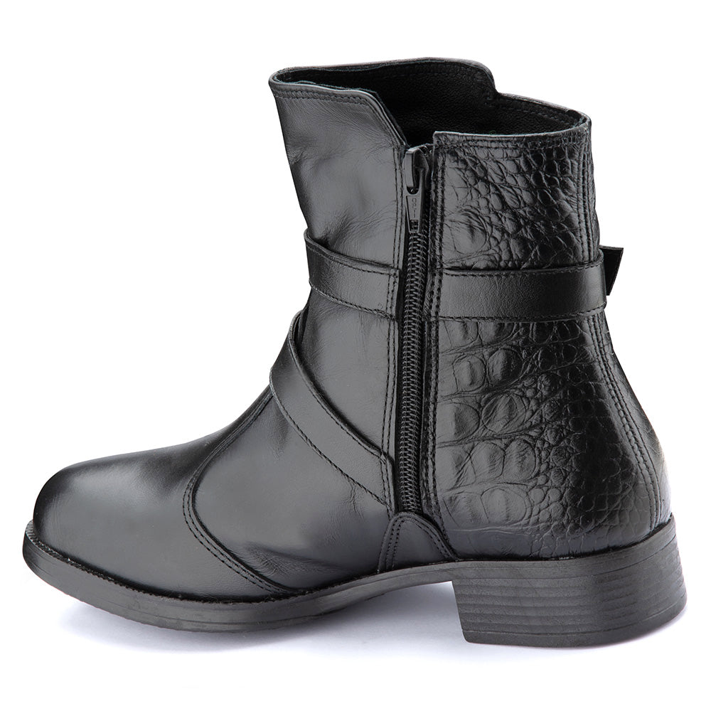 Women's Boot in Genuine Leather Lined in Wool Ref. 168