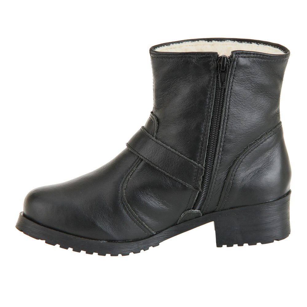 Women's Boot in Genuine Leather Lined in Wool Ref. 117