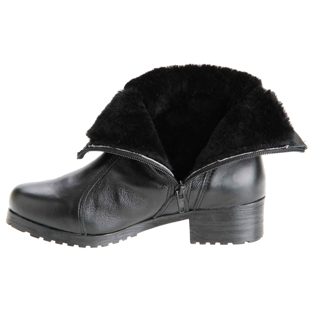 Women's Boot in Genuine Leather Lined in Wool Ref. 211