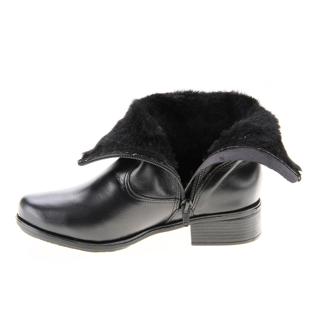 Women's Boot in Genuine Leather Lined in Wool Ref. 20078