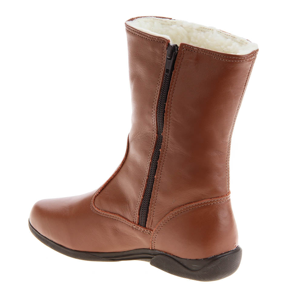 Women's Boot in Genuine Leather Lined in Wool Ref.  104