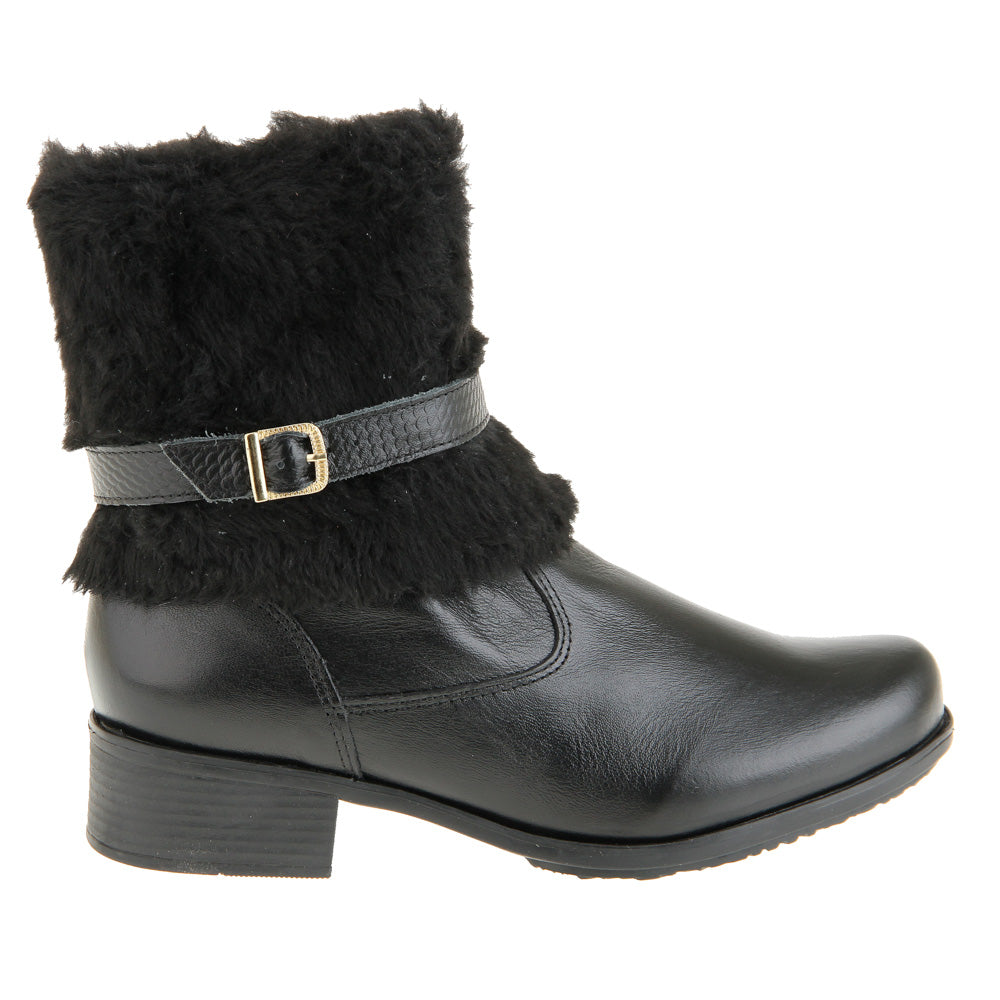 Women's Boot in Genuine Leather Lined in Wool Ref. 25865