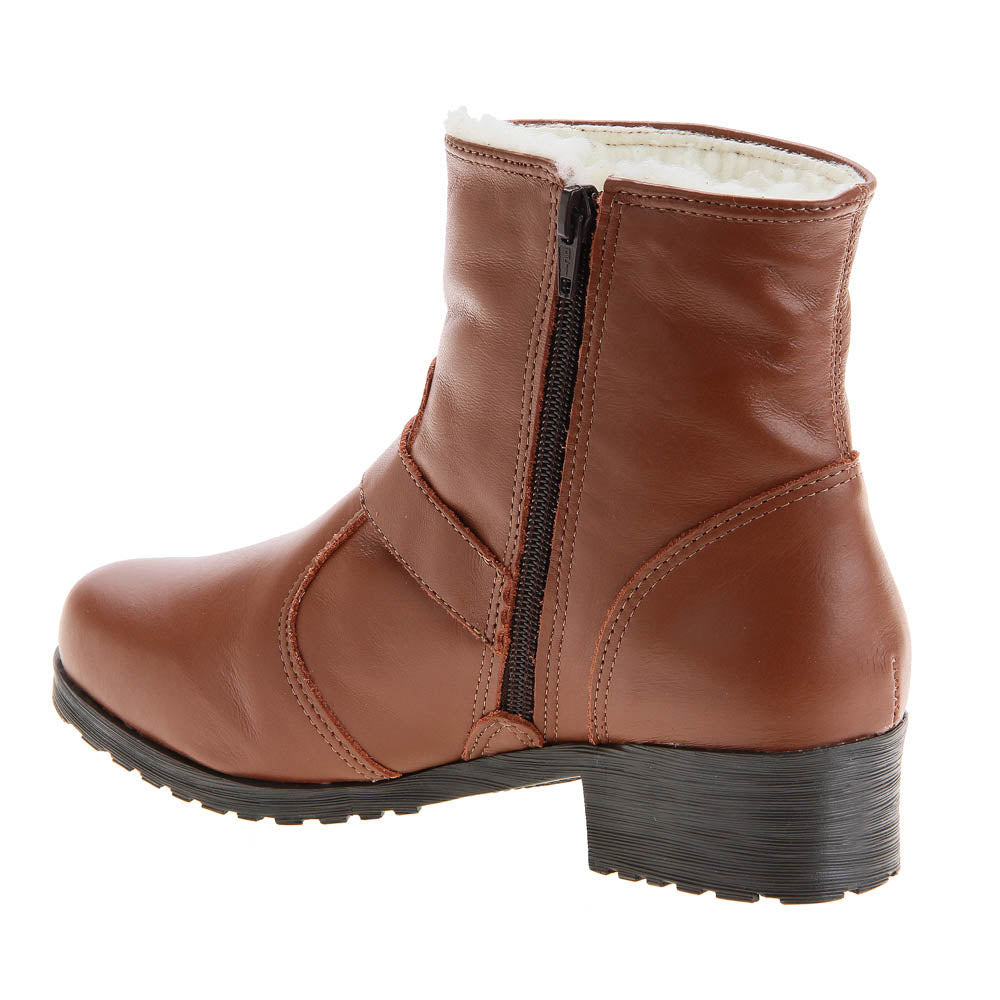 Women's Boot in Genuine Leather Lined with Natural Sheepskin Ref. 117CA