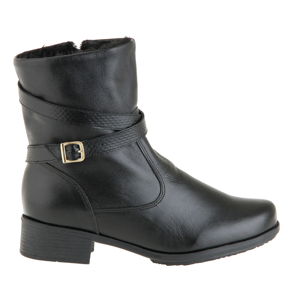 Women's Boot in Genuine Leather Lined with Natural Sheepskin Ref. 25850CA