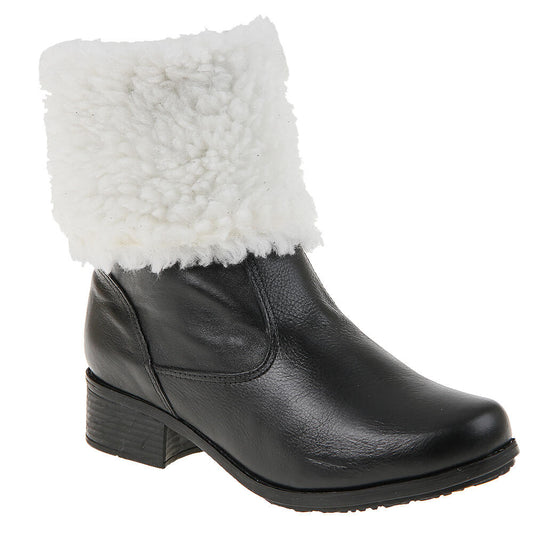 Women's Boot in Genuine Leather Lined in Wool Ref. 25915