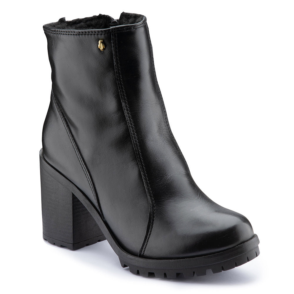 Women's Boot in Genuine Leather Lined in Wool Ref. 162