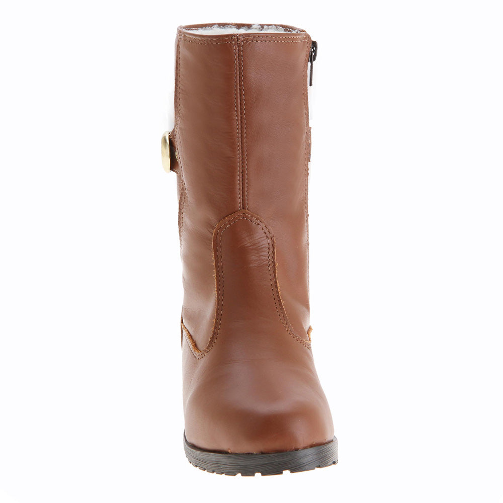 Women's Boot in Genuine Leather Lined with Natural Sheepskin Ref. 119CA