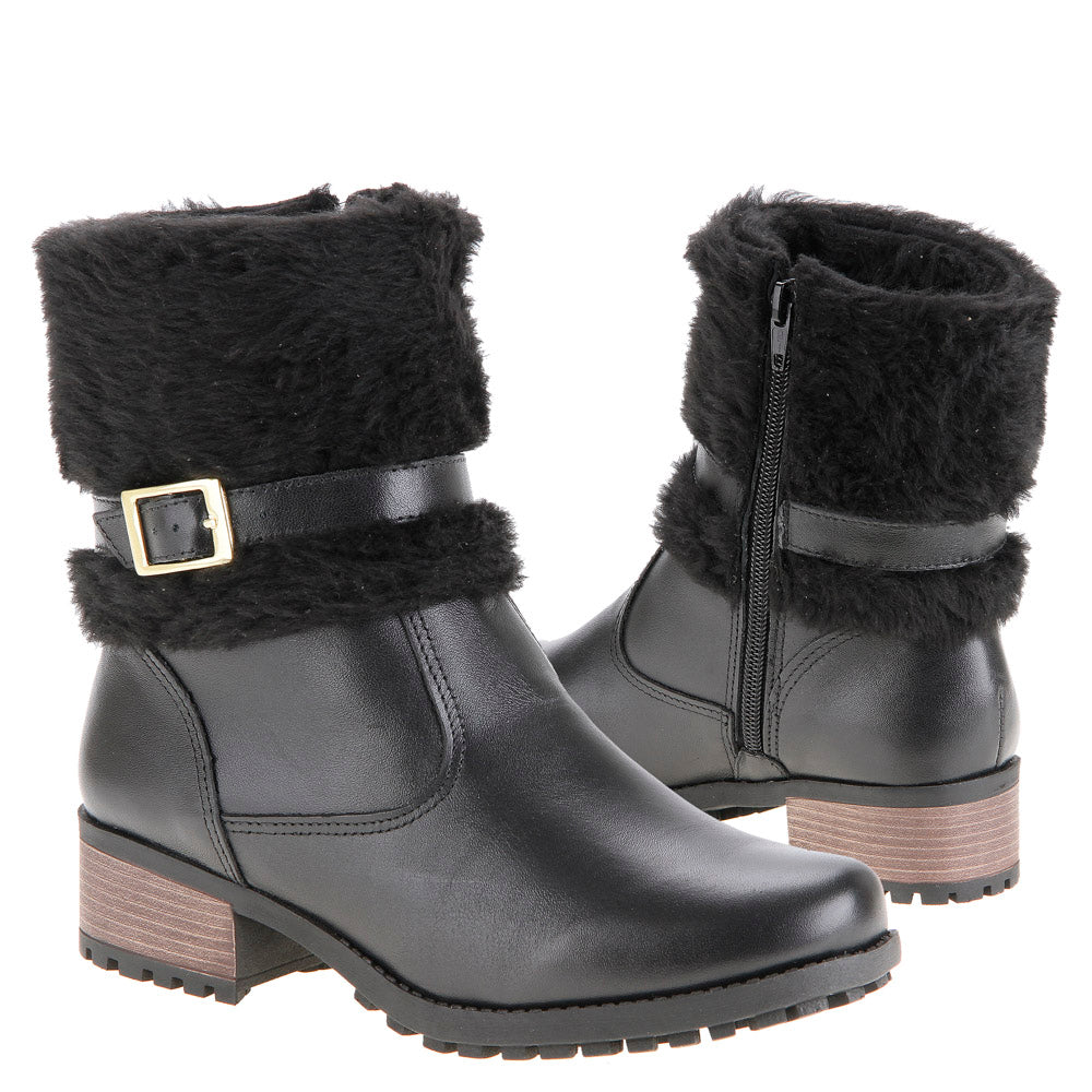 Women's Boot in Genuine Leather Lined in Wool Ref. 25902