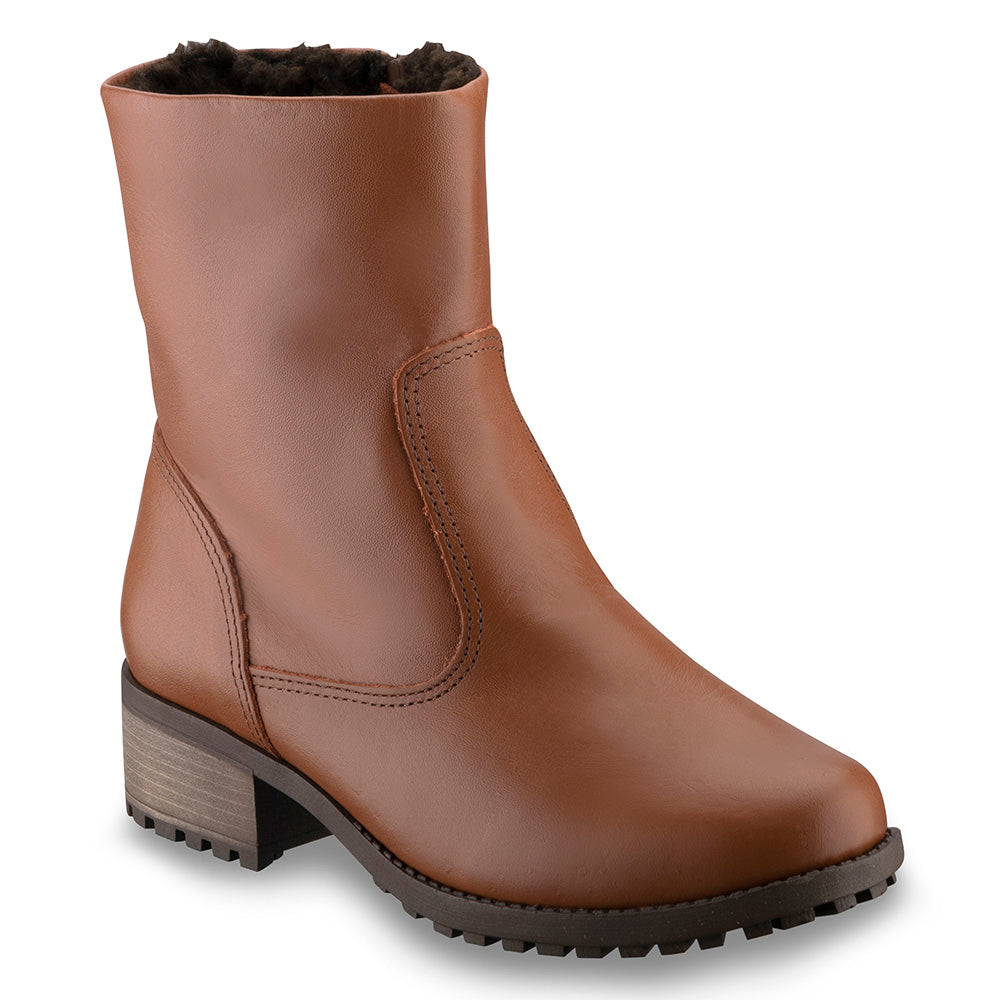 Women's Boot in Genuine Leather Lined in Wool Ref. 1501