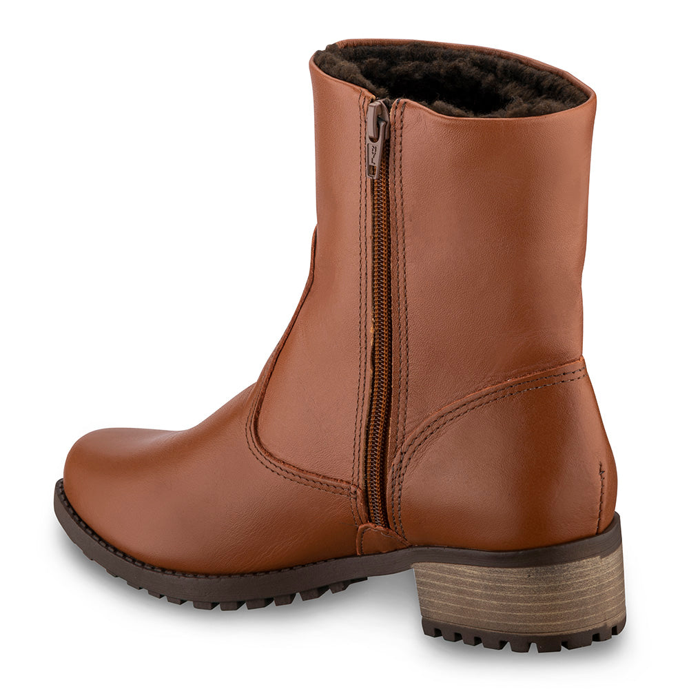 Women's Boot in Genuine Leather Lined with Natural Sheepskin Ref. 1501CA