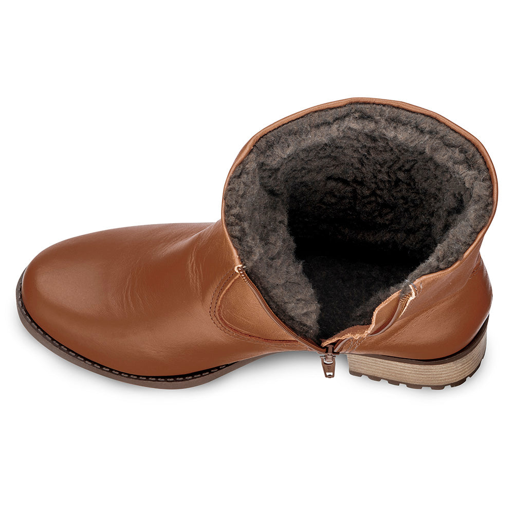 Women's Boot in Genuine Leather Lined in Wool Ref. 1501