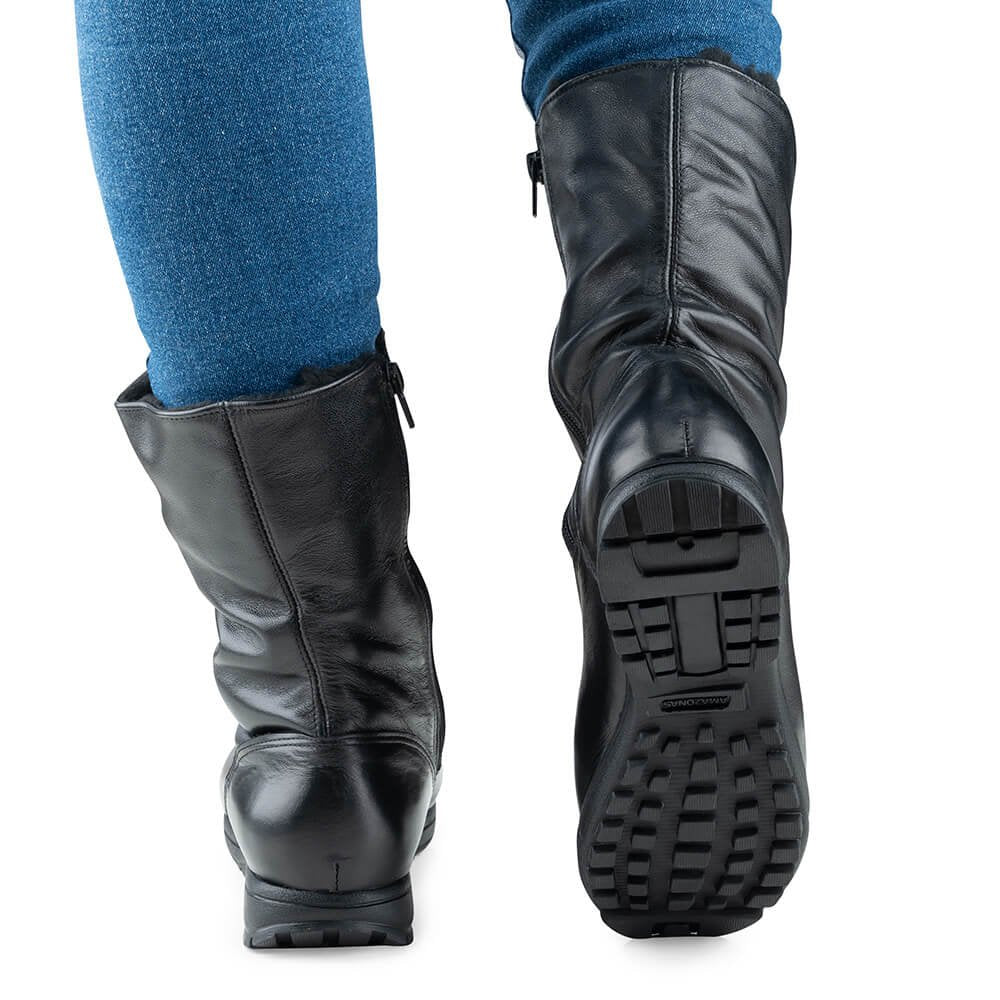 Women's Boot in Genuine Leather Lined in Wool Ref. 120