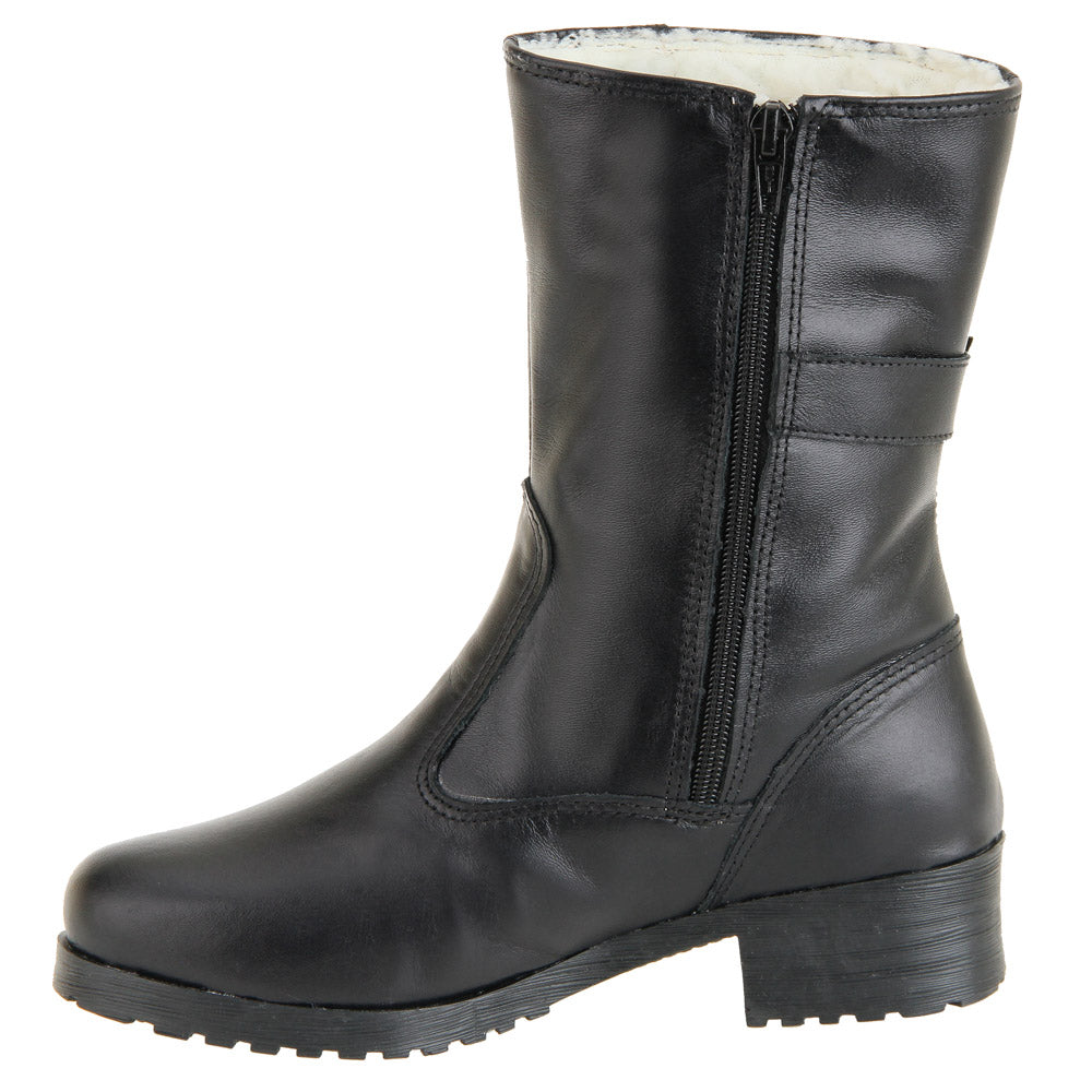 Women's Boot in Genuine Leather Lined in Wool Ref. 119