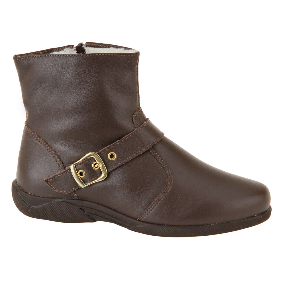 Women's Boot in Genuine Leather Lined in Wool Ref.   107