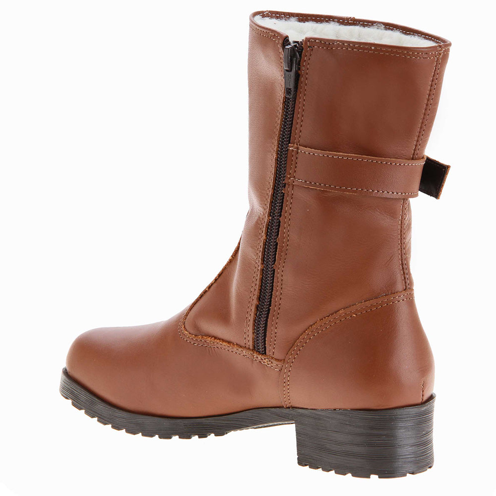 Women's Boot in Genuine Leather Lined with Natural Sheepskin Ref. 119CA