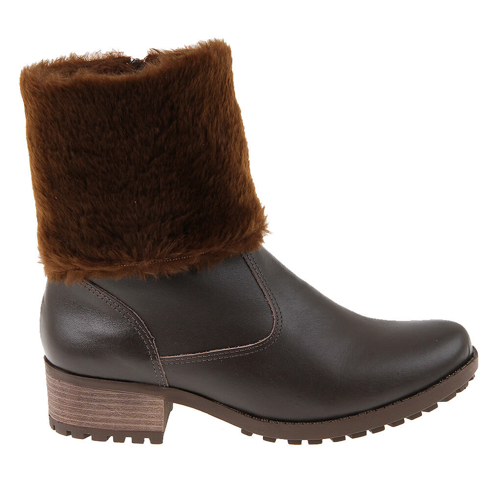 Women's Boot in Genuine Leather Lined in Wool Ref. 25908