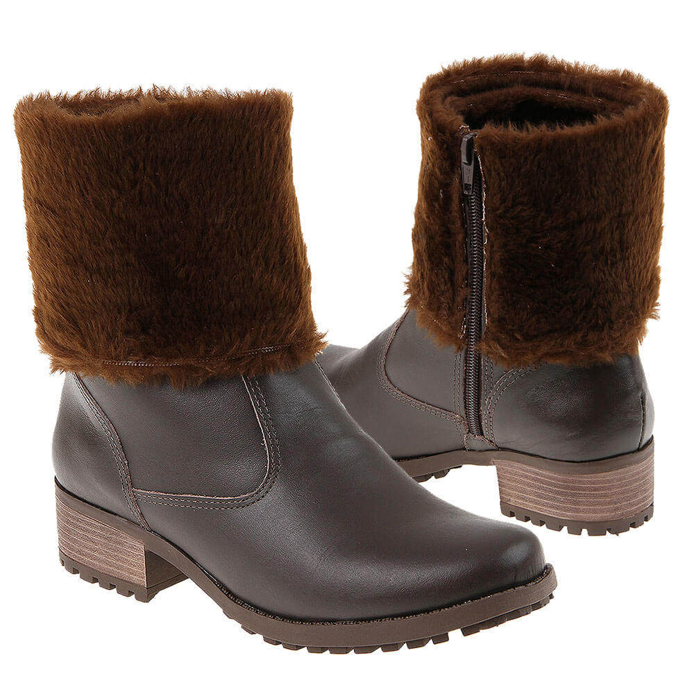 Women's Boot in Genuine Leather Lined in Wool Ref. 25908