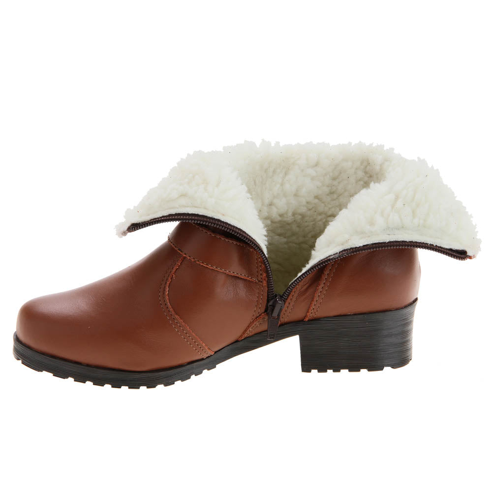 Women's Boot in Genuine Leather Lined in Wool Ref. 117