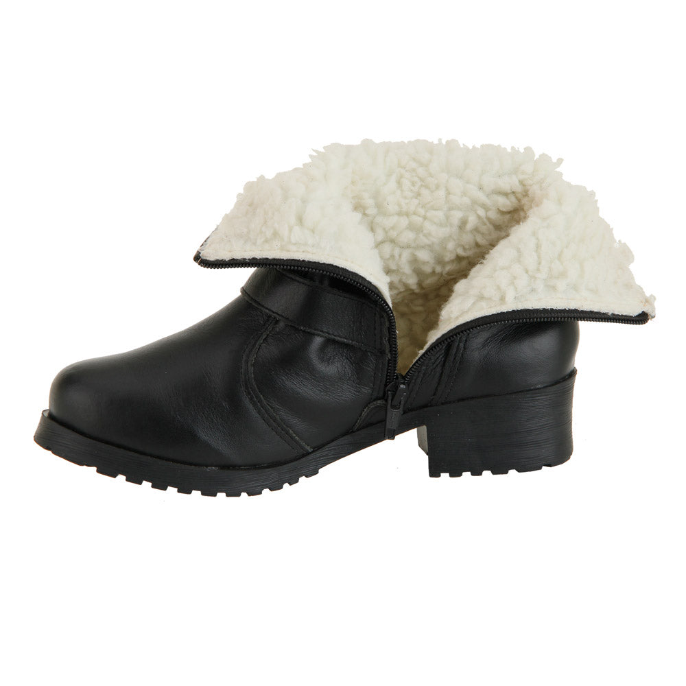 Women's Boot in Genuine Leather Lined in Wool Ref. 117