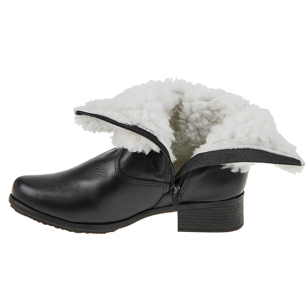 Women's Boot in Genuine Leather Lined in Wool Ref. 25915